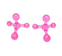 NOENNULL Mini Strumento per Massaggiatore Ad Rosa, Portatile, Portatile, con 4 Sfere, per Rilassare la Digitopressione per il Braccio della Gamba, 2 Pezzi