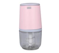 NOENNULL Mini Tritacarne da 300 Ml, Mini Tritacarne Elettrico, USB, Robot da Cucina, Wireless, Facile da Tritare, Macchina per Alimenti per Bambini, Piccolo (Rosa)