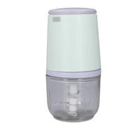 NOENNULL Mini Tritacarne da 300 Ml, Mini Tritacarne Elettrico, USB, Robot da Cucina, Wireless, Facile da Tritare, Macchina per Alimenti per Bambini, Piccolo (Verde)