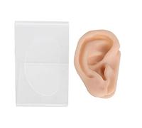 NOENNULL Modello Auricolare in Silicone Morbido - Modello di Pratica di Agopuntura Dell'orecchio di Simulazione Realistica per Formazione Medica, Istruzione TCM e Display Ospedaliero