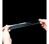 NOENNULL Nastro Biadesivo Nastro Adesivo Trasparente Riutilizzabile Ispessito per Immagini e Decorazioni Murali 2 Mm X 1,18 Pollici X 5,47 Iarde per Uso Domestico e in Ufficio