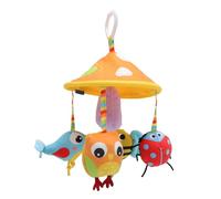 NOENNULL Passeggino da Appendere Giocattolo Morbido Peluche Educativo per Stimolazione Infantile Culla Adatta Clamp/Holder su Seggiolino Auto Giocattolo per Neonati