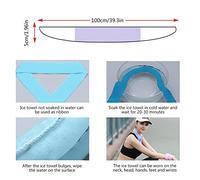 NOENNULL PE Perline Fresche per Estate, Asciugamano di Ghiaccio, Fascia per Le Donne per Uomini. Set di Involucro del Collo di Ghiaccio Riutilizzabile, Attrezzatura per Il Corridore per