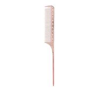 NOENNULL Pettine a Coda di topo: Pettine per Capelli Professionale 8,9 Pollici, per Cotonare per Parrucchieri Salone, per Separazione in Metallo per Donne (Oro rosa)