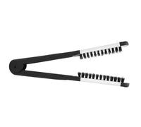 NOENNULL Pettine Professionale per Lisciare i Capelli Pettine con Pinza Antistatica per Lisciare le Squame dei Capelli per il Parrucchiere Cura Quotidiana dei Nero + Bianco