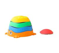 NOENNULL Pietre di Lancio del Fiume, Giocattoli Non Slittati per Bambini, Superficie Testurizzata, Colori Vivaci, Apprendimento Precoce Educativo con Aspetto Colorato per un