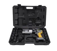 NOENNULL Pinza Crimpatrice Idraulica Elettrica, Pinza per Capicorda Terminale in Rame e Alluminio con 10 Matrici, Uscita 90KN, Testa Rotante a 360°, Display LED, Controllo della