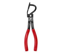 NOENNULL Pinza per Rimozione Ganci di Scarico per Auto, Pinza per Ganci di Scarico in Acciaio Ad Alto Impatto, Lunghezza 11,81 Pollici, Copertura Impugnatura in Gomma, Ganci in Gomma