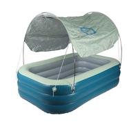 NOENNULL Piscina gonfiabile con tettuccio, piscina gonfiabile durevole per cortile esterno, 2,1 m, per uso familiare (verde)