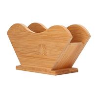 NOENNULL Porta Carta da Filtro in bambù per caffè Dispenser per Fazzoletti a Forma di V per la Conservazione Dell'organizzazione Domestica Filtri Cono/quadrato/rotondo/a Fondo Piatto Colore Legno