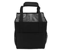 NOENNULL Portabevande Isolato per 4 Tazze, Borsa Portabevande Divisori Regolabili Borsa Portatile Isolata con Manico Robusto, Tasche Laterali e Tasca a Rete per Viaggi da