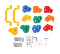 NOENNULL Prese per Arrampicata su Roccia, Kit per Arrampicata su Parete Rocciosa Rocce per All'aperto per Parco Giochi per Bambini Prese per su Roccia Mult