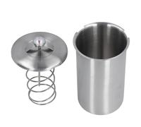 NOENNULL Pressa per Carne, Cuoci-Prosciutto, Acciaio Inossidabile 304, Pressa per Carne da, Botte di Cottura con Termometro, Coperchio Trasparente e Visibile, per Prosciutto la Preparazione di