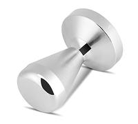 NOENNULL Pressino per caffè in Acciaio Inossidabile Base Piatta per Utensile per Pressare i Chicchi di caffè Professionale 57,5 Mm/49 Mm per la del Proprietario del Bar Argento (49 cm)