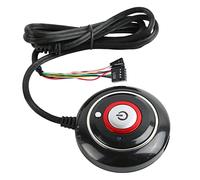 NOENNULL Pulsante di Accensione del PC Interruttore Remoto in ABS Durevole per Computer Desktop Sulla Scrivania per Internet Café (2USB)