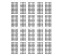 NOENNULL Punti di Tracciamento Riflettenti, 2400 Pezzi 3 Mm Diametro Interno 6 Mm Esterno 20 Fogli, Punti di Tracciamento di Posizionamento, Marcatori Scanner 3D per Ottico