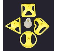 NOENNULL Ravioli Maker Comodo Set di Utensili da per Preparare Torte, Ravioli, Adesivi per Vasi e Altro, Materiale PP per Uso Alimentare, Giallo, 2 Set per Feste in Famiglia