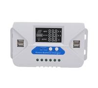 NOENNULL Regolatore della Batteria del Pannello Solare Adattivo Controller di Carica Solare Regolatore del Pannello Solare con Display LCD 4 Porte USB Piastra in Alluminio (100a)