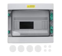 NOENNULL Scatola di Giunzione di Distribuzione Esterna, Scatola di Giunzione Elettrica in Plastica ABS 12 Circuito IP66 Box di Distribuzione Elettrica a Prova di Pioggia con Copertura