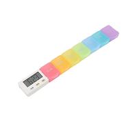 NOENNULL Scatola medica elettronica, rimovibile, lavabile, portatile, con grande capacità e promemoria timer per viaggi, default, 7 Gitter