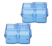 NOENNULL Scatola Ricevente RC Impermeabile, Resistente Protezione Antispruzzo per Auto/barca RC, Blu Trasparente, 2 Set