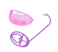 NOENNULL Sedia a Dondolo per Casa delle Bambole Mobili in Miniatura Mini Sedile Sospeso Squisito per la Raccolta di Bambini e L'interazione Genitore-figlio, Materiale ABS