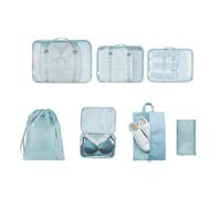 NOENNULL Set di 7 Cubi da Imballaggio Ad Alta capacità per Organizzare in Modo Efficiente gli Oggetti Essenziali da Viaggio per Viaggi di Lavoro, Vacanze o Conservazione di Borse da Palestra,