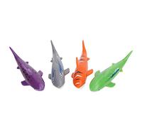 NOENNULL Set di Giocattoli per Immersioni per Bambini - Figure di Simulazione degli Animali con Squalo, Pesce e Mare - Giocattoli Realistici della Vita Marina in PVC per Bambini, Piscina