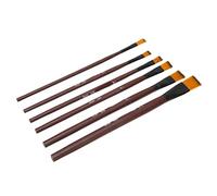 NOENNULL Set di Pennelli per Pittura a Olio Kit di Pennelli Professionali per Trucco Corpo per Feste di Halloween, 6 Pezzi per Acquerello, Guazzo, Pittura Acrilica o Truccabimbi