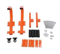 NOENNULL Set Ganci per Scala da Tetto, Stabilizzatore per Scala in Acciaio Resistente, Gancio per da Tetto con Ruote, Distanziatore per con Barra a T con Impugnatura in Gomma per Prevenire Danni,