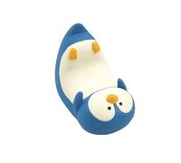 NOENNULL Simpatico supporto per telefono con pinguino, delfino, squalo, supporto per cellulare, per scrivania, accessori da scrivania, decorazione per casa e ufficio (Pinguino)