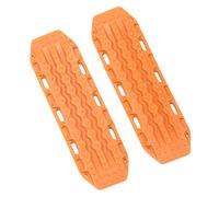 NOENNULL Simulazione Scheda di Fuga 2 Pezzi Scheda di Fuga per Auto RC, Scale di Sabbia in Plastica per Auto Telecomandata in 1/18 1/24 Axial SCX24 con Fine Lavoro Installato Veicolo (Arancia)