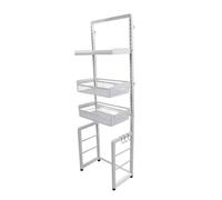 NOENNULL Sopra lo Scaffale del WC, Sopra il WC, Organizer da Bagno, Estraibile, Design Regolabile, Si Adatta Alla Maggior Parte dei, Salvaspazio, il (#1)