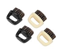 NOENNULL Spazzola per Barba a Nocche con Setole Morbide per Uomo Styling Baffi Spazzola a Nocche per Baffi e Barbe Puliti e Ordinati, 4 Pezzi per la Cura Quotidiana della Barba