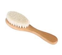 NOENNULL Spazzola per Capelli per Bambini con Manico in Legno per Neonati, Spazzola per Capelli in Legno con Morbido Pelo di Capra per Crosta Lattea, Prodotto per la Cura del Cuoio Capelluto per