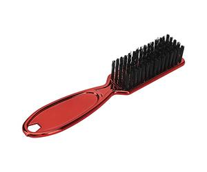 NOENNULL Spazzola per la Cura della Barba Setole Durevoli e Comode Perfette per lo Styling in Movimento per Tutte le Tue Esigenze di Toelettatura Nylon ABS (Rosso)