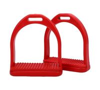 NOENNULL Staffe per Equitazione 2 Pezzi, Staffa per Sella per Tubo in Metallo con Cuscinetto in Gomma Staffe di Sicurezza per Equitazione, Installazione Facile, Staffe per Cavallo (S)