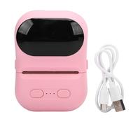 NOENNULL Stampante Termica per Etichette Stampante Portatile Tascabile in Bianco e con App Termica per Etichette con Codici a Barre per Gioielli di Abbigliamento per Piccole (Rosa)