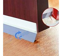 NOENNULL Striscia per Bordo Porta Guarnizione Autoadesiva Resistente Alle Intemperie Finitura Insonorizzata per Porte in Vetro, Armadi, 9,9 Once (circa) (Grigio)