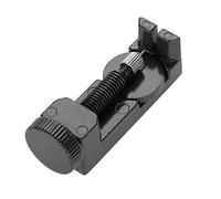 NOENNULL Strumento Professionale per Rimuovere le Maglie dei Cinturini Dell'orologio Design Compatto e Regolabile per gli Appassionati del Fai da Te Argento 7 X 2 X 2 Cm (Nero)