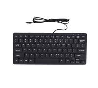 NOENNULL Tastiera da Scrivania, Piccola Tastiera Cablata per Computer Portatile PC Cablata di Tipo C Silenziosa per Computer, Esperienza di Digitazione Semplice (Nera)