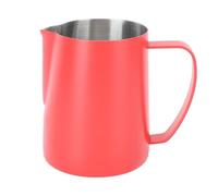 NOENNULL Tazza per Schiumare il caffè da 600 Ml con Resistente Acciaio Inossidabile 304 per Latte Art e Chimica del Latte, Perfetta per Baristi e Uso Domestico (Rosso)