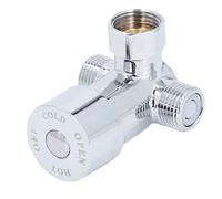 NOENNULL Valvola Miscelatrice Acqua Calda Fredda in Ottone con Valvola di Ritegno per Miscelatore di Controllo della Temperatura del Rubinetto, per Rubinetto con Sensore Automatico, 2,1x1,3x2,7