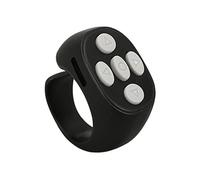 NOENNULL Voltapagina con Telecomando Bluetooth Intelligente per Video Materiale ABS Funzionamento a Lunga Distanza per la Lettura Adatto per IOS 15.0 o 8.0 Sopra (Nera)