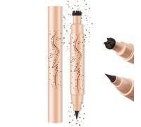 Noerrors Freckle Stamp - Penna 2 in 1, naturale, realistica, con pennino morbido, effetto baciato dal sole, a lunga durata, impermeabile, per magia e freckles-marcatori # marrone medio