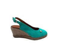 NOESLOMISMO BY DILEMA Sandalo Zeppa Donna | Scarpe Estate Comode, Esmeralda, 41 EU