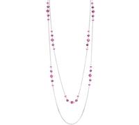 Noessla Collana lunga in argento per le donne bohémien stratificato dichiarazione costume collane lunghe per le donne gioielli di moda regali per la festa della mamma, Pietra, Nessuna pietra preziosa