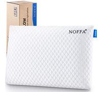 NOFFA Cuscino Basso Duro 6 cm in Memory Foam per Prono, Cuscino Letto Basso Guanciale per Dormire, Cuscino Sottile e Piatto Adulto 60x40cm