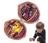 Nogal Shell, Nogal Concha Minicasa Library | Bricoin Library nell'estrazione di Concha - Mini Doll Library, Esce Adorno gusci di noce marrone scuro e ha realizzato la sua collezione con il suo