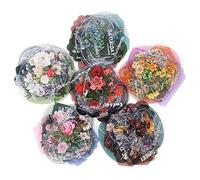 NOGAMOGA Adesivi Fiori Botanici Funghi Piccoli per Scrapbooking Journaling Quaderni Agenda Foto Computer Sticker Resina Stickers Trasparenti Decorativi - 240 Pezzi